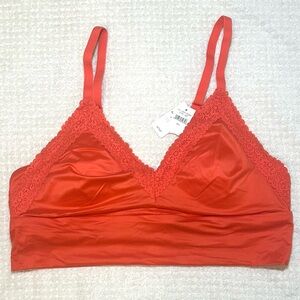 Aerie Vibrant Red Lace Bralette